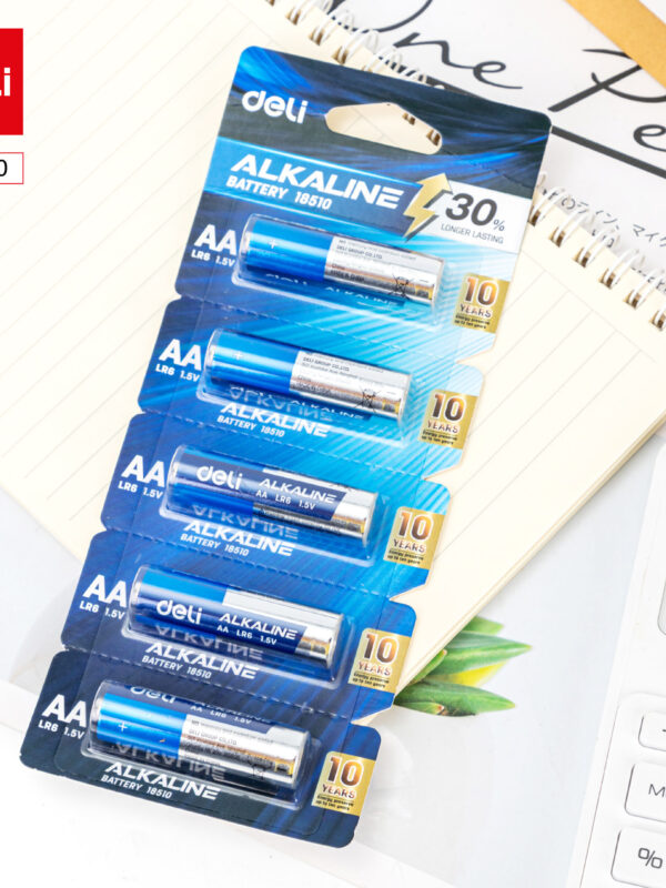 ديلي بطارية AA ألكالاين - 5 قطع - 1.5v - أزرق - E18510